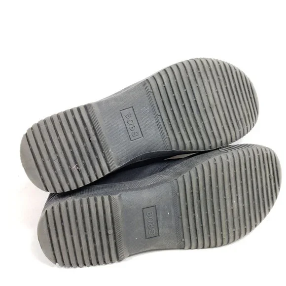 Bobs Women's Size 7.5 Black Bootie Sneakers Canvas - Picture 10 of 10